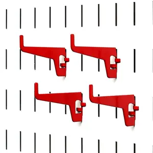 Long Reach Slotted Pegboard Hook (4) Pack - 2-7/8 Reach - 10-HL-102