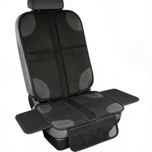 Waterproof Car Seat Protector – Heavy-Duty 600D Tear-Proof Fabric, Anti-Slip Backing, Thick Padding, Headrest Straps, Side Mesh Pockets – Essential for Kids & Pets, Fits Most Vehicles