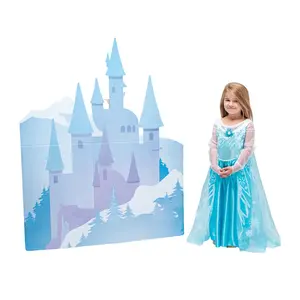 44" x 55" Winter Princess Castle Cardboard Cutout Stand-Up