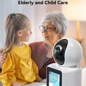 1PC4K indoor video surveillance camera, one-button call, two-way audio, Wi-Fi connection, motion tracking, remote control via mobile app, supports SD/cloud storage, indoor home monitoring camera.【Nkccnur】
