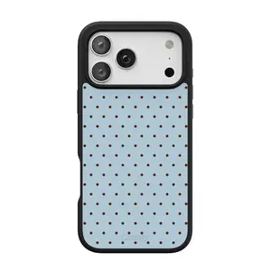 Casely iPhone 17 Pro Max Case | On the Dot | Blue Polka Dot | Align Soft-Touch Flexible Bumper Case | Compatible with MagSafe