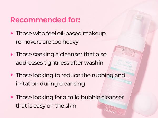 [Dr.Melaxin Official] Melting Cleanse Hypoallergenic Makeup remover with Quick Bubble, Deep Pore Cleansing for all skin type, 150ml