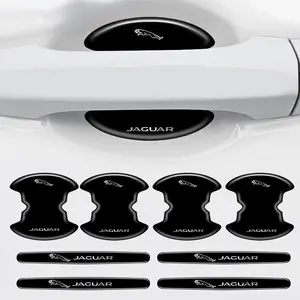 8pcs Set Car Handle Scratch Resistant Protective Film, Door Stickers for Jaguar Models, Durable & Stylish Car Accessory