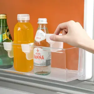 30 Counts Fridge Drawer Divider, White High-Quality Plastic Design for Anti-Fall & Durable ,Slide to Adjust for Different Sizes