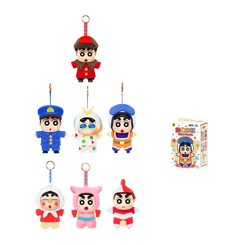TOPTOY Crayon Shinchan Classic Memories Series Funny Collectible Figures - Cute Keychains, Nostalgic Gifts for Anime & Toy Lovers, Summer Vibes Item
