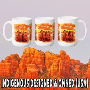 Yaqui Tribe Mug Ceramic 15oz  - Honoring First Nations, Inuit, Native American Indigenous Cultures