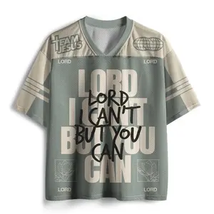 Lord, I cannot, but you can wear Christian mesh jerseys, Bible scripture sports shirts, and religious men's and women's sports topsRAIMENTRY