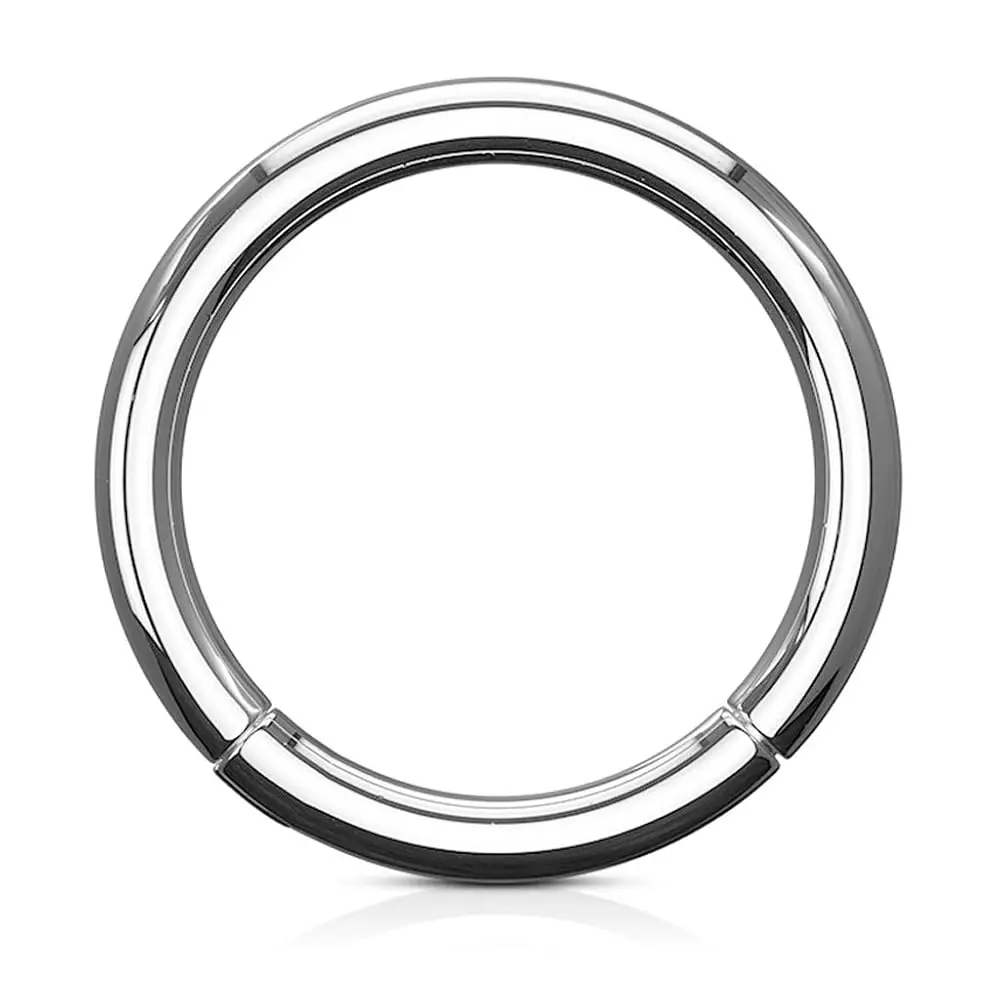 Fifth Cue Titanium Hinged Septum Ring 20G 10mm Seamless Clicker