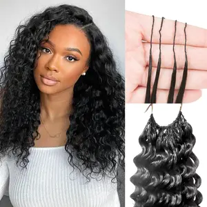 100g VALUE PACK Starlet 100% Human Hair Miracle Knots Feather Crochet Braid Deep Wave