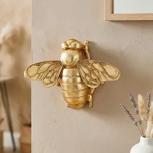 Creative Resin Dragonfly Bee Wall Hanging, Mirror Surface Design, Insect Lover Collectible, Home Party Decor