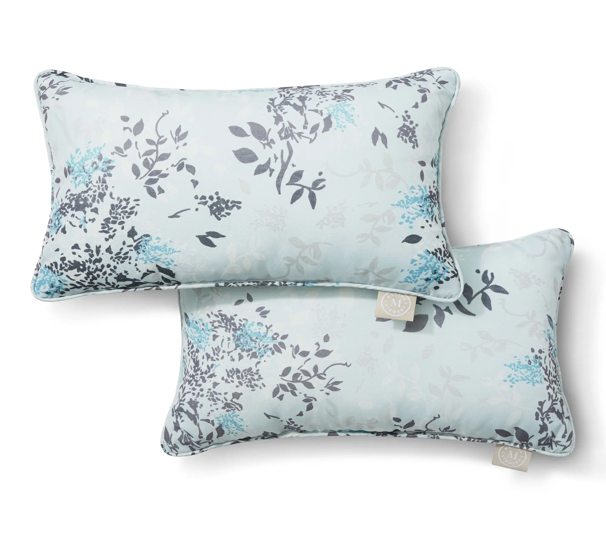 Martha Stewart Charming Foliage 11"x18" OutdoorPillow 2-Pack