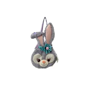 Disney Stitch Plush Shoulder Bag with Crossbody Strap for Women in Purple