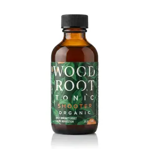 Woodroot Tonic Single Serving Shooters | Travel Size Gut Health Shots with Apple Cider Vinegar, Ginger & Ashwagandha
