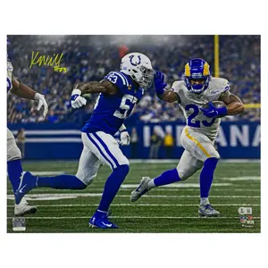Kyren Williams Autographed Los Angeles Rams "Stiff Arm" 16" x 20" Photo Beckett