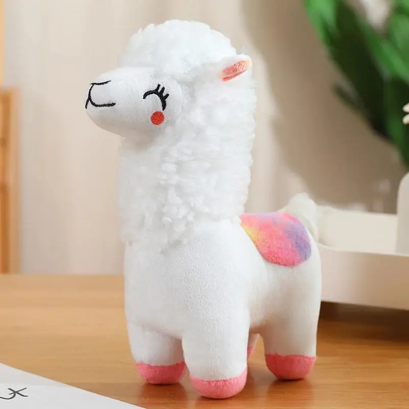 High-Quality Soft Plush Alpaca Toy - Standing Pose Cartoon Stuffed Doll, Unisex Kids Gift, Desktop Pet, Home Decoration