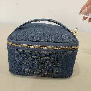 Pre-owned CHANEL 1 Shoulder Bags Denim Vanity Bag MI