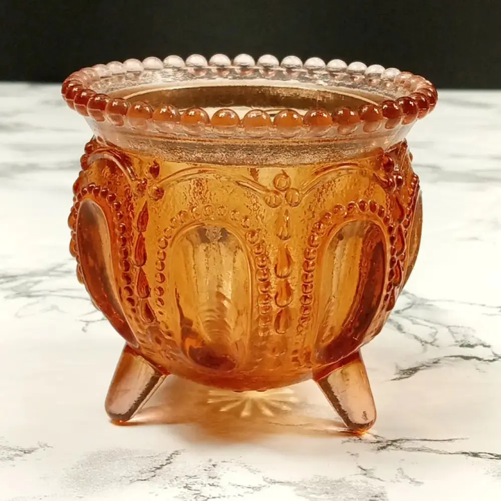Degenhart Glass Gypsy Pot Trinket Toothpick Paperweight Vintage