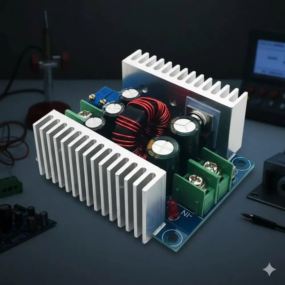 Professional 300W 20A Adjustable DC Power Supply Module, Industrial Constant Current & Voltage Converter with Smart Cooling, Overload Protection, High-Precision LED Driver for Charging, Lighting & DIY Projects, Durable Metal Case