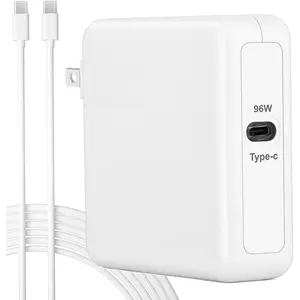 USB C Charger for MacBook Air/MacBook Pro/Mac Charger USB C Laptop Chargers, 96W Mac Book Pro Charge Block, USBC Computer Power Adapter, Included Type C Cable