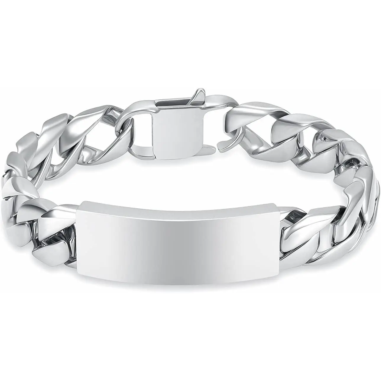 Cremation Bracelet for Ashes for Men - Stainless Steel Cuban Link Urn Bracelet Keepsake Ash Holder Cremation Memorial Jewelry