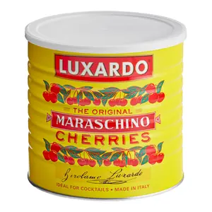 LUXARDO Cocktail Cherries for Old Fashioned Manhattan and Desserts | Premium Quality Award Winning | The Original Maraschino Cherries with Marasca Syrup | Prime Dark Cherries | Cocktail Garnishes for Drinks Pastry & Gourmet