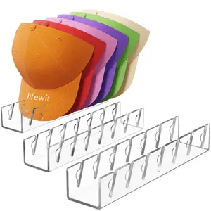Lifewit 2/3/4 Pack Hat Organizer for Baseball Caps, Trucker Hat & Golf Cap - Ideal for Closet, Bedroom & Dresser Storage