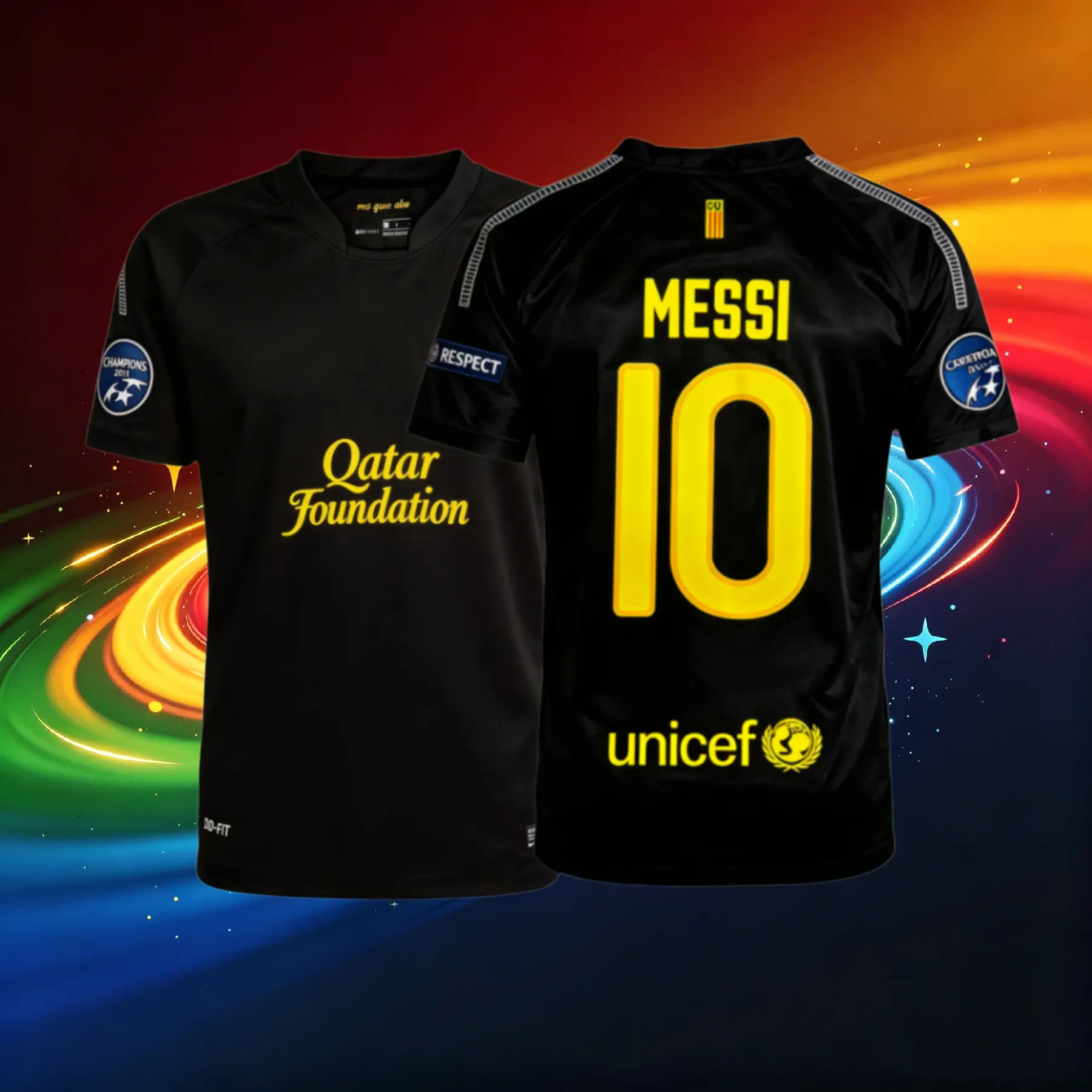 10# Messi Away 11 12 short Sleeve Soccer Jersey Fans Version Football Jersey