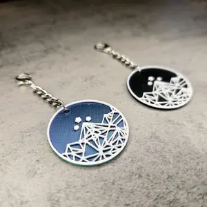 Velaris Keychain, Zipper Pull Charm - 3D Printed