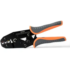 Ratcheting Crimping Tools, Heat Shrink Connectors Crimper, AWG22-10 Wire Terminals Crimper Tool for Insulated Nylon Connectors and Electrical Wire Connectors