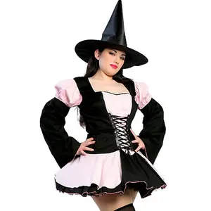Curvy Pink Bewitching Halloween Costume