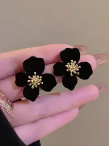 Women's Flower Earrings, Floral Stud Earrings, Casual Style Zinc Alloy Studs, All Season Fashion Jewelry, No Choking Hazard, Perfect Gift Idea