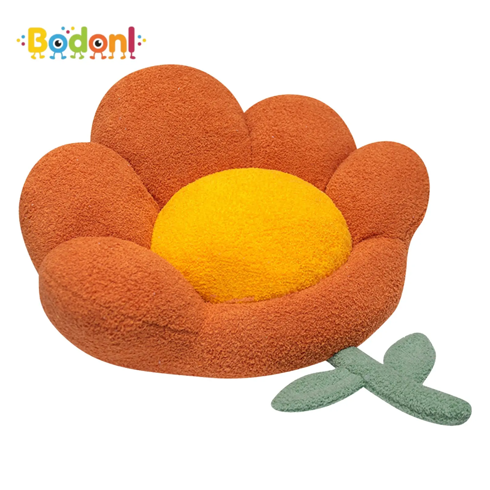Bodonl Plush & PP Seat Cushion - Detachable Extra-Soft Thick Floral Floor Mat for Home Decor, Decorating Living Room, Yard, Balcony, 2 Sizes Available, Two Sizes