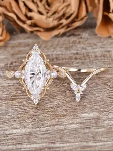 Vintage Elegant Earrings, High Quality Earrings, Fashionable Horse Eye Synthetic Zirconia Stackable Engagement Rings for Women, Fashion Jewelry Accessories, Promise Rings, Anniversary Gift