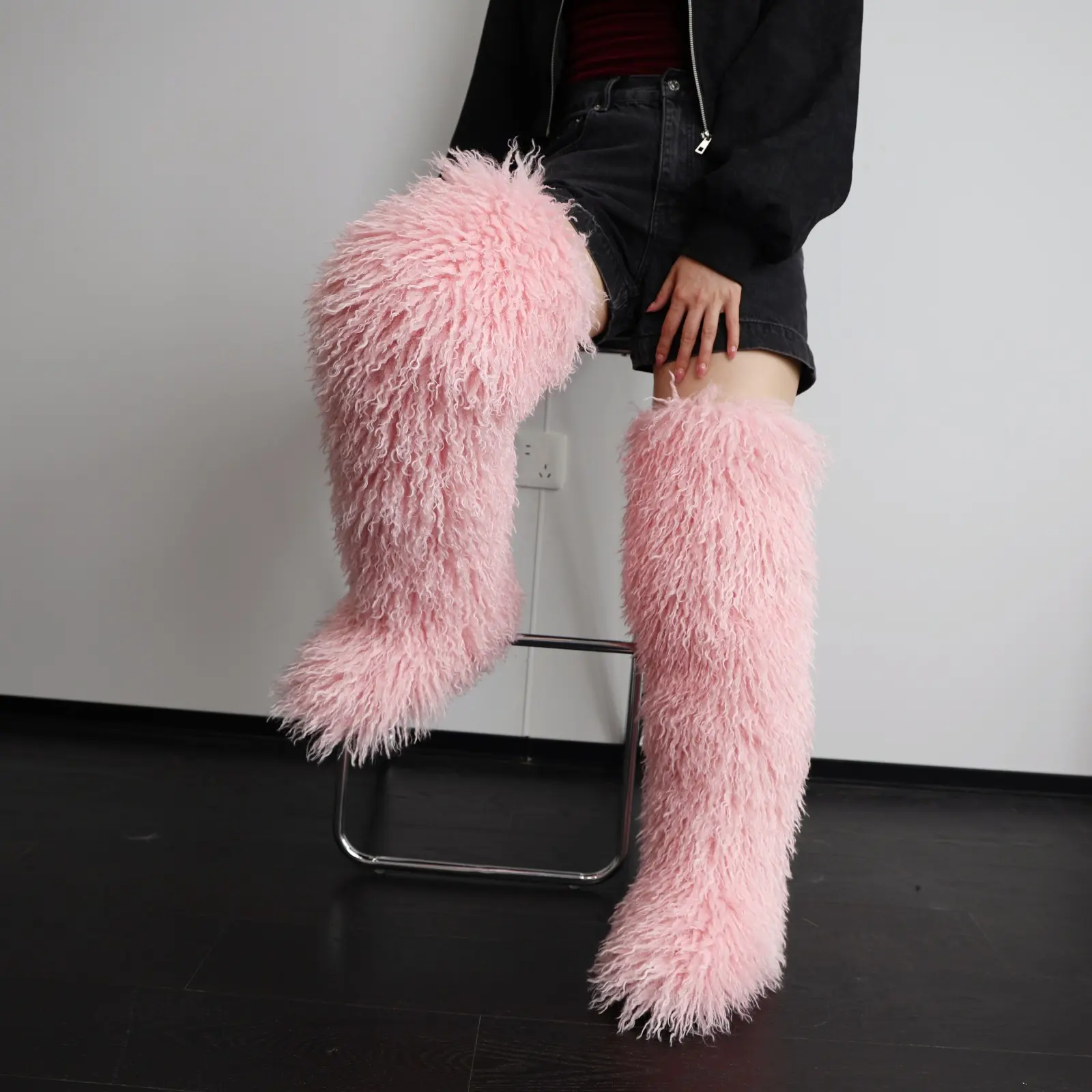 72cm imitation beach sheep bright pink