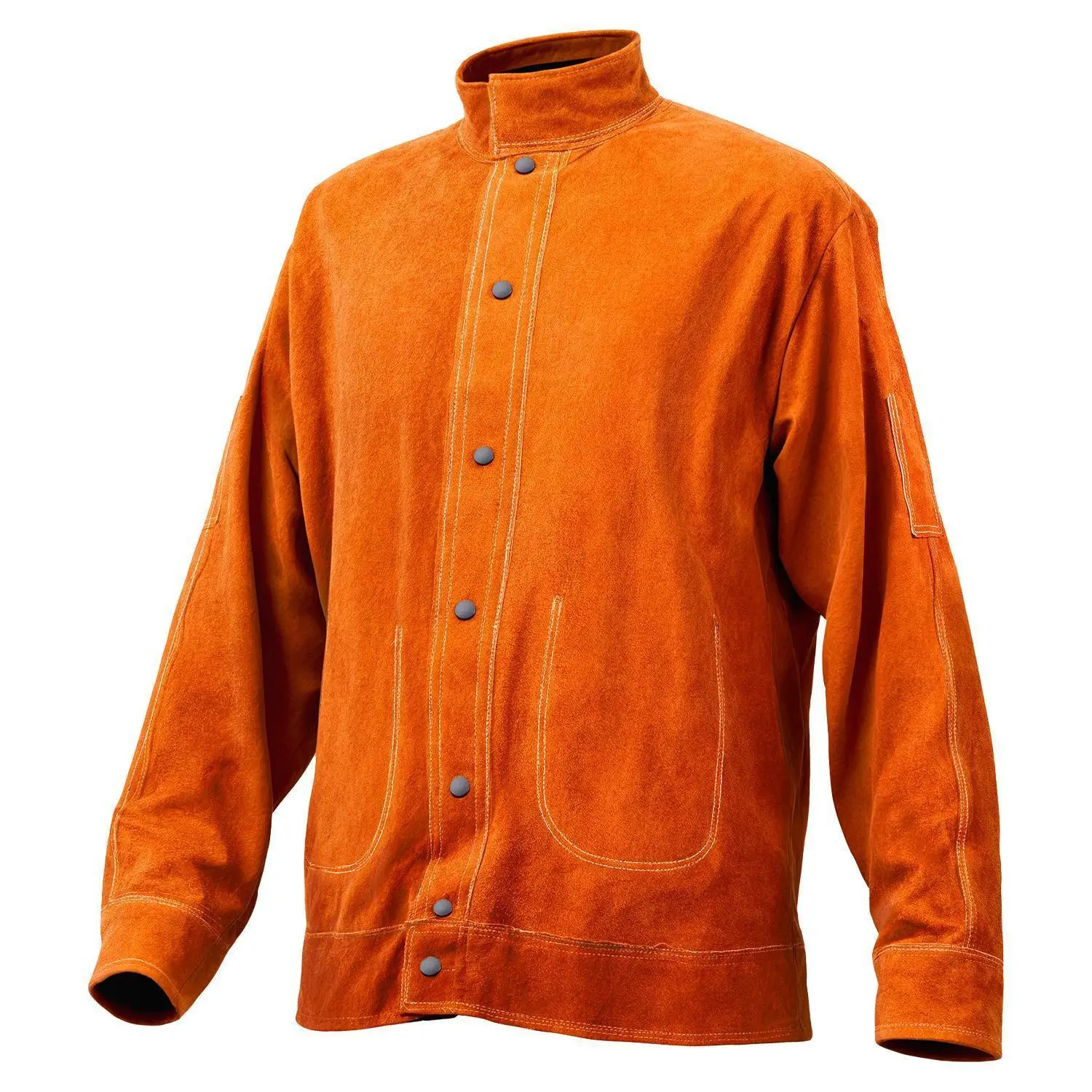 【Summerfinds】VEVOR Flame-Resistant Welding Jacket Heavy Duty Leather Welding Safety Jacket XXL Size