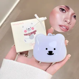 Sweetheart Soft Bear Water Glow Blush, Moisturizing Rich Color, Lightweight Smooth, Perfect for Christmas Halloween Thanksgiving Gifts, Cosmetics Products