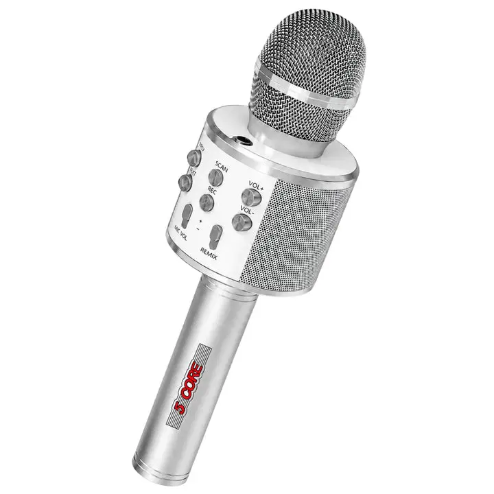5 Core Microphone Wireless Karaoke Mic With Speaker 3 in 1 Portable Bluetooth Microfono Inalambrico