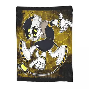 Relax Murder Drones TV Series Blanket Merchandise Sofa Decorative Horror Anime Throw Blanket Warm Flannel for Outdoor