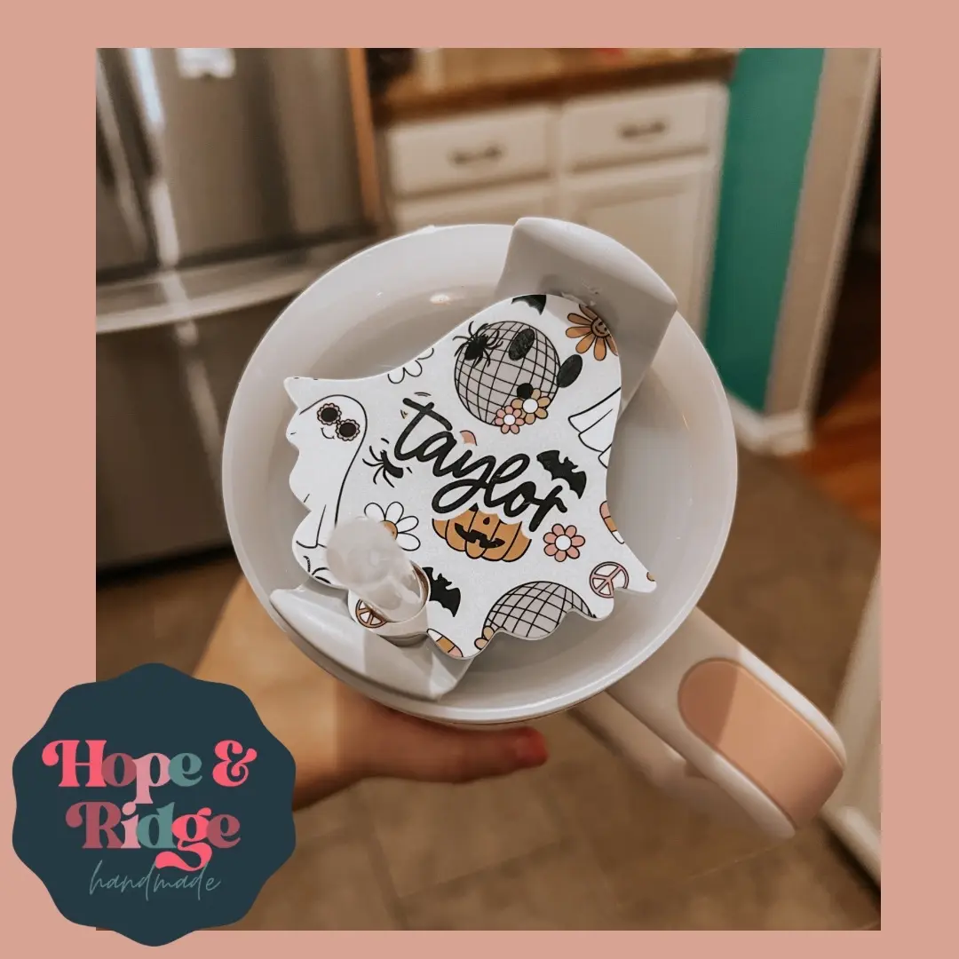 Retro Ghost Cup Topper