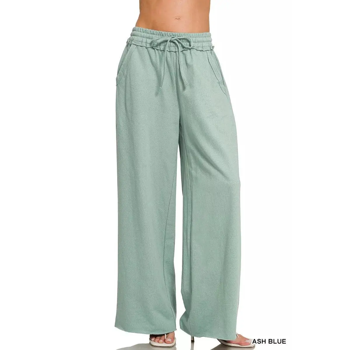 Zenana French Terry Wide Leg Sweatpants