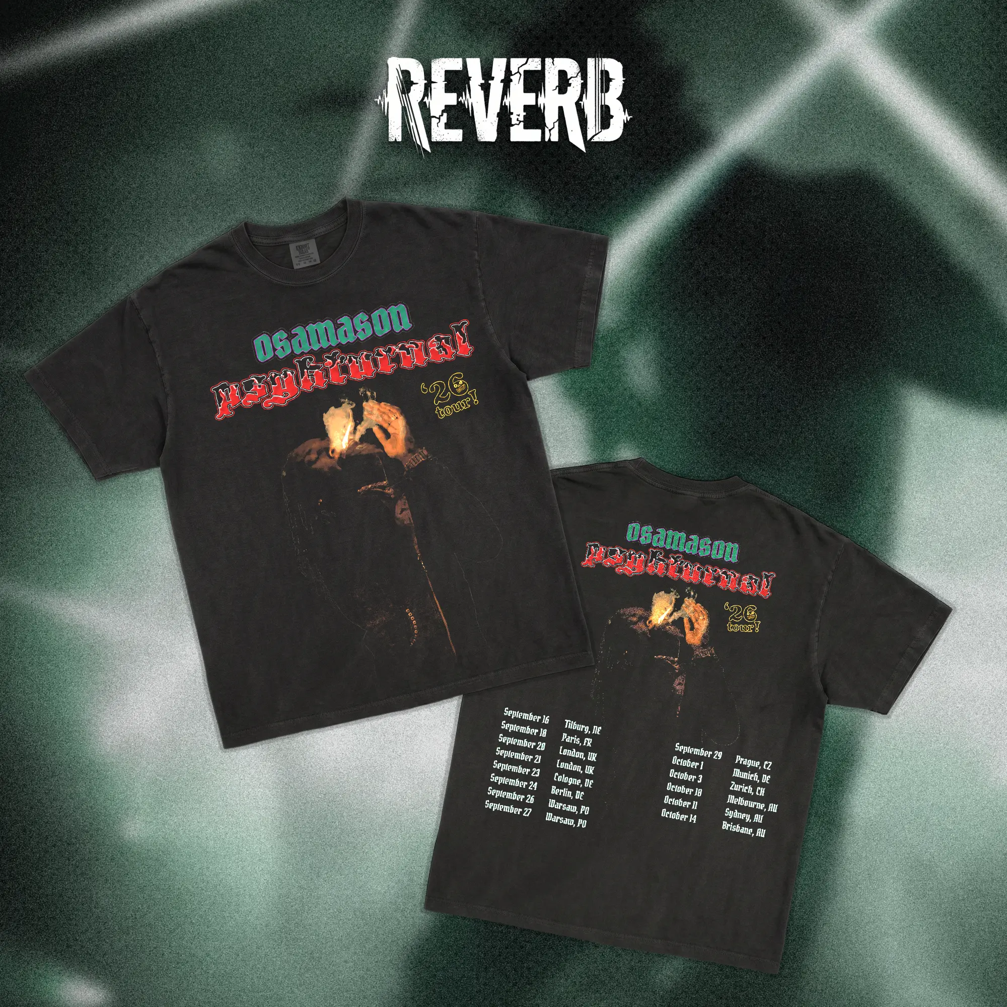 [REVERB] OsamaSon 2026 Tour Graphic T‑Shirt, Osama Season Rap Tee, Underground Hip‑Hop Streetwear Shirt, Concert Tour Outfit, Gift for OsamaSon Fans