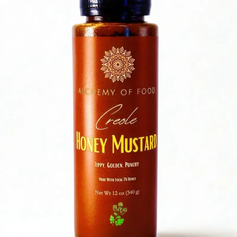 Alchemy of Food by The Flavorsmith Creole Honey Mustard Sauce 12 oz (340 g) with Honey Flavor for Dip