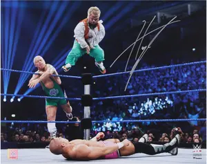 Hornswoggle WWE Autographed 16" x 20" Top Rope Dive Photograph - Fanatics Authentic Certified