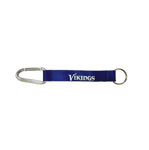 Vikings Football Teams Carabiner Keychains Short Lanyard