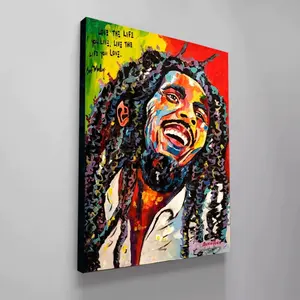 Reggae Legend Inspired Canvas – Vibrant Music Wall Art