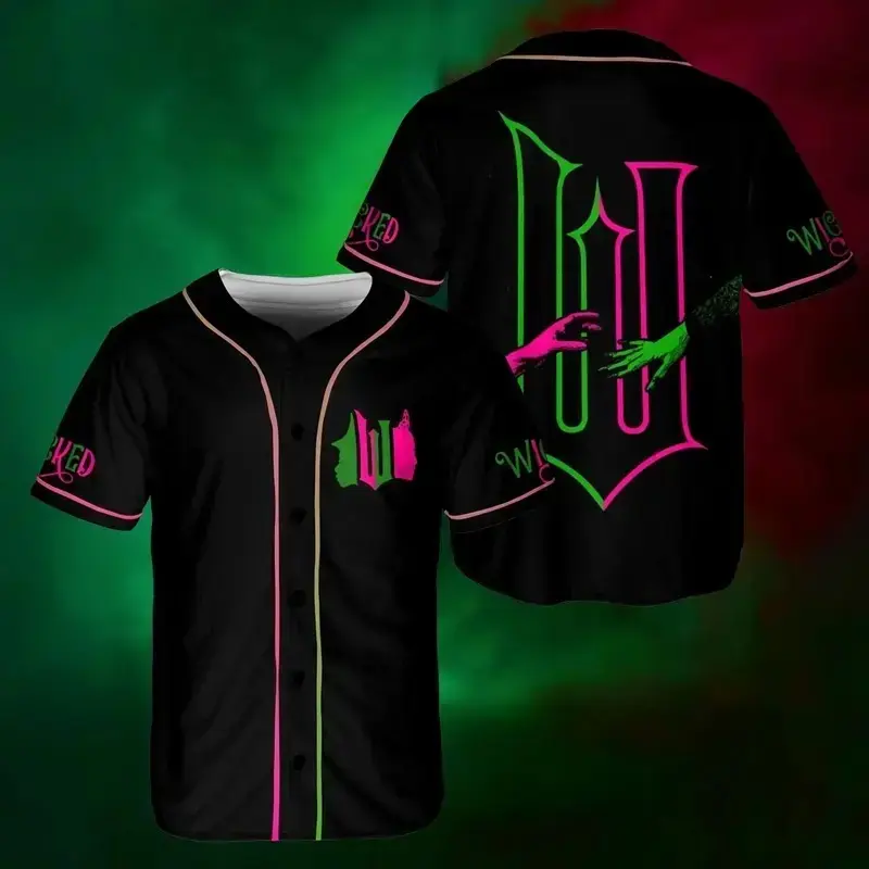 Wicked Witch Baseball Jersey, Wicked Witch Of The West Baseball Jersey, Halloween Movie Baseball Jersey