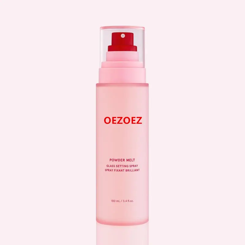 Powder Melt Makeup Setting Spray - Hydrating Long-Wearing Makeup Fixing Spray for All Skin Types, 3.4oz, Dewy Glow & Radiant Glass-Skin Finish, Long-Lasting Dewy Glow, Fresh Glass Look