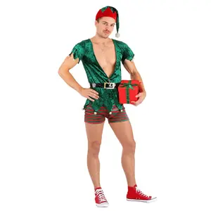Men's Sexy Christmas Elf Costume