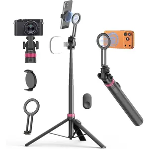 69" Monopod &  Phone Tripod for  Phones,Selfie Stick for Magsafe with Remote & Phone Mount Adapter,Portable Tripod for /Android,Camera Accessory Kits,Photo,Vlogging,Travel