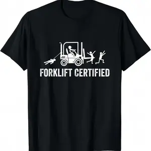 Forklift Certified Shirt, Funny Certified Forklift Operator T-Shirt Graphic tees